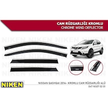 Nissan Qashqai Cam Rüzgarlığı Kromlu 2014 Niken