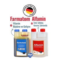 Munich Vet 2'li Set Kuşlar İçin Farmatom Vitamin + Alfamin Kuruma