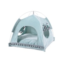 Fochsia Pet Kedi Çadır Yaz Yumuşak Mağarası Hut Kedi Yatak Evi Yavru Köpek Yastık Sepeti Için Kedi Nesk