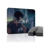 Ghost İn The Shell Kaymaz Dikişli Kauçuk Oyuncu Mousepad V4 - 22x18 Gaming Mouse Pad Fare Altlığı