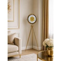 Gold Osmanlı Motifli Tripod Ayaklı Saat Diğer