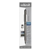 Titanyum Renk Stylus Tükenmez Kalem, Modern Tasarım ---