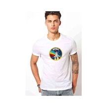 Nasa Rocket Logo Royalty Freenasa Baskılı Beyaz Erkek Tshirt