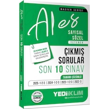 Yediiklim 2026 Ales Sayısal Sözel Yetenek Tamamı Çözümlü Son 10 Sınav Çıkmış Sorular