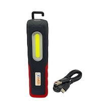 El Feneri-çalışma Lambası Ledli 3 Fonksiyonlu Usb Şarjlı Mıknatıslı-askılı-ayaklı 170 40 Mm