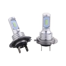 Vkemall H7 Oto Led Ampulü Buz Mavisi Çift Set, Parlak Işık Performansı Buz Mavisi Işık