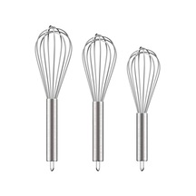 3'lü Çırpıcı Set, Paslanamaz Çelik Tel Çırpıcı, Karıştırıcı Çelik Diğer