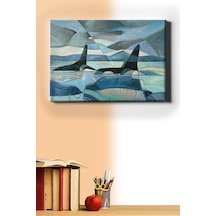 Webstyle Sayılarla Boyama Seti Kasnaklı Soyut Deniz 50 X 65 Cm