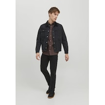 Jack & Jones Erkek Chris 912 Loose Fit Jean 12237392 Black Denim