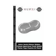 Delux Serisi Pilates Stüdyo Fitness Bpnt-grey Fıstık Şekilli Plates Topu Poşette Gri Renk
