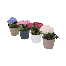 Evidecor Yapay Çiçek Karanfil Plastik Saksı - 30'li Paket Diğer