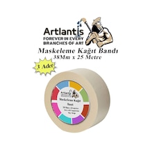Maskeleme Bandı Kağıt Bant 38 Mm 25 Metre 3 Adet Boya Bantı Maskeleme Kağıt Bant Duvar Yağlı Boya Badana
