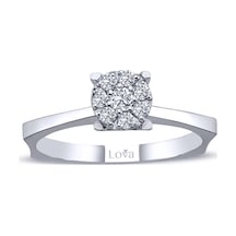 Lova 0,80 Karat Tektaş Görünümlü Pırlanta Yüzük - 1070111