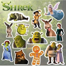 Shrek Sticker Seti Laptop Notebook Telefon Etiket 1