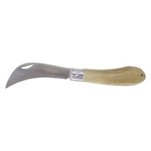 Desan Aşı Bıçağı Eğri Ağız Ahşap Sap 19.5Cm -  Denizli