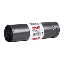 Endüstriyel Çöp Torbası Battal Siyah 10 Adet 72 X 95 Cm, Kalın & Yırtılmaz, Sızdırmaz, Çift Katlı, Geri Dönüştürülebilir, Fabrika, Depo, Kafe, Otel, İnşaat Alanı, Atölye, Hastane, Bahçe