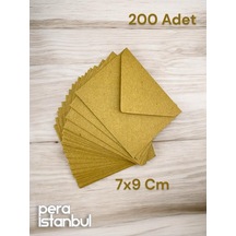 200 Adet Kraft Renkli Küçük Zarf 7x9