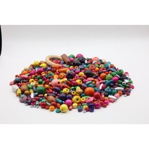 Ahşap Boncuk 14 Mm çok renkli