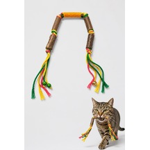 Matatabi Kedi Oyuncağı, Doğal Çiğneme Ve Oyun Oyuncağı, Pamuk İpli Matatabi Çubuklu Kedi Oyuncağı, Renkli