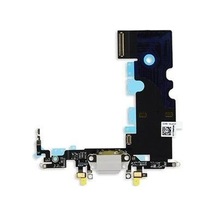 Apple Uyumlu iPhone 8 Şarj Soketi Kulaklık Mikrofon Film Bordu Beyaz