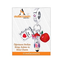 En İyi Öğretmen Charm Asafaccessory Kırmızı