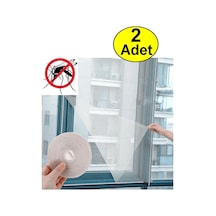 Pencere Sinekliği Kesilebilir Cırt Bantlı Yapışkanlı 2 Adet 130cmx150cm Çıkarılabilir Tül Sineklik T
