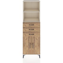 Hyperion Dolap 3 Raflı 3 Çekmeceli 2 Kapaklı 60x44x195 Aytaşı-çam Aytası