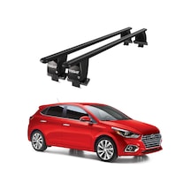 Royal Hyundai Accent V 2017 Ve Sonrası Uyumlu Siyah Kilitli Ara Atkı Port Bagaj Tavan Barı