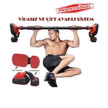 Bx Çift Ayaklı 92-120cm Kapı Barı Koridor Barfiksi Barfix Spor Aleti Demiri Barfiks Çubuğu