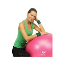 Ebru Şallı Pilates Topu 65 Cm - Fuşya