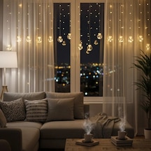 Ers 10 Sarkıtlı Kumandalı Dekoratif Top İçi Mini Toplu Led Günışığı Rengi Dekoratif Aydınlatma Çok Renkli