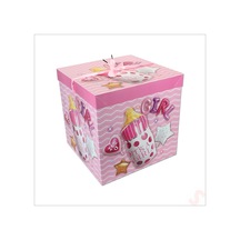 Kapaklı, Katlanır Demonte Karton Kutu, 30cm - Biberon & Pembe