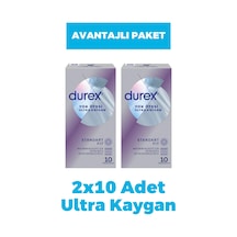 Durex Yok Ötesi Ultra Kaygan Prezervatif 10'lu 2 Adet