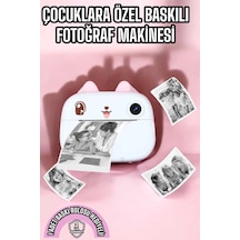 Mey İthalat Çocuk Fotoğraf Makinesi Dijital Hd Video Rulo Kağıt Baskılı Yazıcı