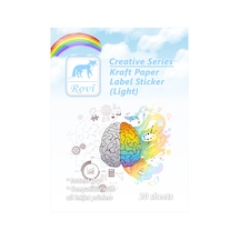 Rovi Creative Kraft Etiket - Açık Renk - 20 yp - A3