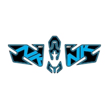 GP Kompozit CF Moto 400 NK / 650 NK 2020 Uyumlu Tank Pad Seti Turkuaz
