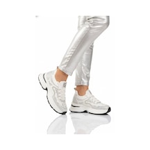 Guja Beyaz Anorak Hafif Taşlı Kadın Casual Ayakkabı 26y303 G