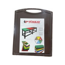 Türkay Polietilen Kesme Tahtası Tutmalı Kahverengi 26.5X32.5X1Cm