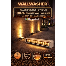 Alles 12v / 24v Wallwasher 30 Cm 9 Watt - Amber Işık Amber