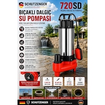 720sd Drenaj Atık Su Pompası Dalgıç Su Motoru Otomatik Paslanmaz 4 H Bıçaklı Model Logar Kuyu İçin 95mt Yatay Atar