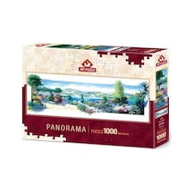 5348 Bahçe Teras 1000 Parça Panaromic Puzzle /Art  Puzzle