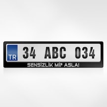 Kişiye Özel Sensizlik Mi Asla Yazılı Plakalık 461255613