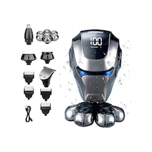 Elektrikli Baş Tıraş Makinesi, Burun Kılları İle 5'i 1 Arada Baş Tıraş Makinesi