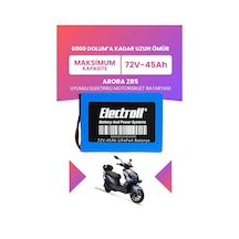 Arora Zr5 Batarya Maksimum Kapasite Lifepo4 72v 45ah Elektrikli Motosiklet Bataryası