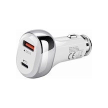 38 W Pd 20w Qc 3.0 18w Hızlı Araç Şarj Cihazı T-10 Beyaz