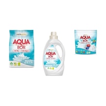 Aquabor Doğal Mineralli 4 Kg Beyaz + Sıvı Beyaz + Tablet 3 Lü Set