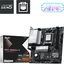 Msı Pro B850m-g Am5 Ddr5 8200+ Oc Mhz Matx Anakart Aaaa11msı0043