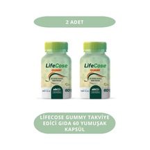 Lifecose Gummy Takviye Edici Gıda 60 Yumuşak Kapsül 2 Adet 1