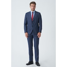 White Stone Edinburgh T2464 Slim Fit 6 Drop Likralı Takım Elbise Desenli-desenli Çok Renkli