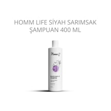 Homm Life Siyah Sarımsak Şampuan, 400 Ml, Tüm Saç Tipleri İçin